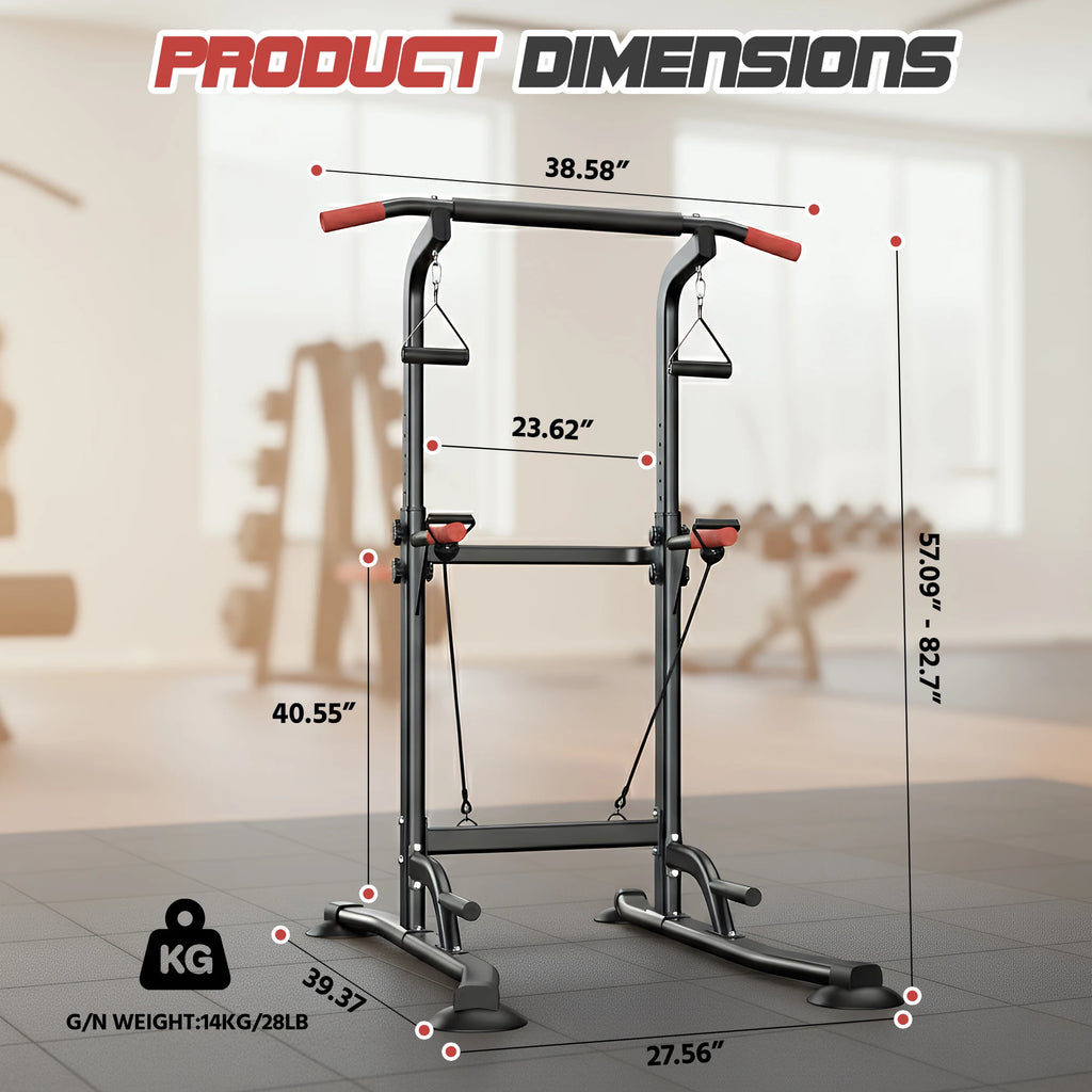 Power Tower – Stazione Trazioni, Dip e Addominali per Casa